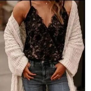 Sugar Lips lace bodysuit.